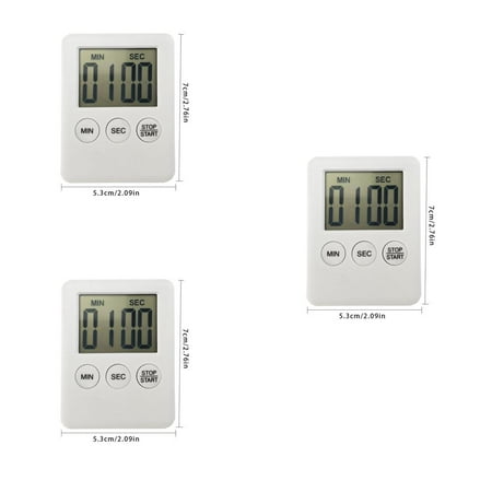 3Pcs Digital Kitchen Timer Lcd Display Baking Countdown Timer Lcd Alarm Button Operation Kitchen Timer
3Pcs Digital Kitchen Timer Lcd Display Baking Countdown Timer Lcd Alarm Button Operation Kitchen Timer