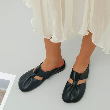 Cathalem Arch Support Beach Flip Flops Ladies Fashion Leather Surface Solid Color Half Slippers Soft Barefoot Shoes Women Casual Black 8.5
Cathalem Arch Support Beach Flip Flops Ladies Fashion Leather Surface Solid Color Half Slippers Soft Barefoot Shoes Women Casual Black 8.5