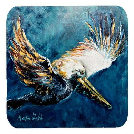 Bird - Pelican Go For It Foam Coasters Set Of 4
