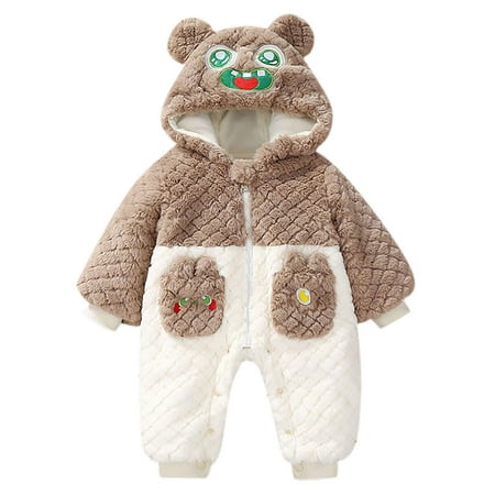 YABCSAZ Baby Girls Boys Fleece Jumpsuit Long Sleeved Zipper V Neck Toddler Hood Rompers Solid Color Newborn Onesies Outwear Outfits Fall Winter Warm Outfits
YABCSAZ Baby Girls Boys Fleece Jumpsuit Long Sleeved Zipper V Neck Toddler Hood Rompers Solid Color Newborn Onesies Outwear Outfits Fall Winter Warm Outfits