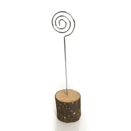 10pcs Rustic Wood Place Card Holders with Swirl Wire Wooden Base Table Number for Wedding Table Name Number Sign A
10pcs Rustic Wood Place Card Holders with Swirl Wire Wooden Base Table Number for Wedding Table Name Number Sign A