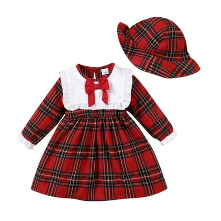 Jdefeg Teen Outfits Girls Toddler Baby Kids Girls Suit Plaid Long Sleeves Dress Hat 2Pcs Set Outfits Baby Wrap Headband Set Polyester Red 12M
Jdefeg Teen Outfits Girls Toddler Baby Kids Girls Suit Plaid Long Sleeves Dress Hat 2Pcs Set Outfits Baby Wrap Headband Set Polyester Red 12M