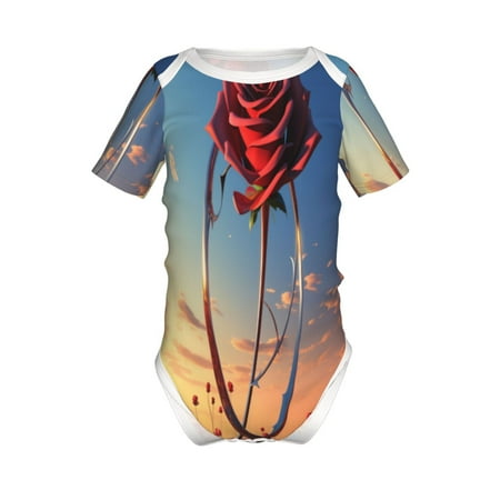 Junzan Sunset Rose Elegance Print Short-Sleeve Baby Climbing Clothes Bodysuits for Infant One-Piece for Baby Boys & Girls Baby Clothes Baby Romper with Snap Closure-3 Months
Junzan Sunset Rose Elegance Print Short-Sleeve Baby Climbing Clothes Bodysuits for Infant One-Piece for Baby Boys & Girls Baby Clothes Baby Romper with Snap Closure-3 Months