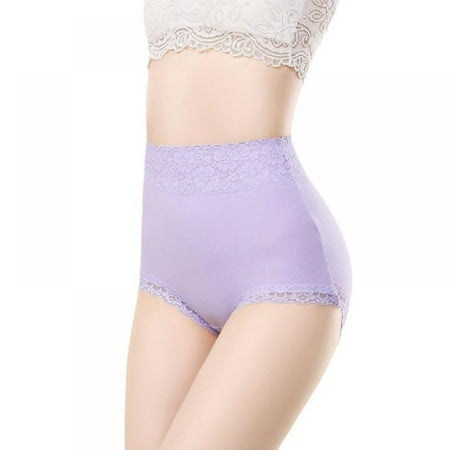 2-Pack Women High Waist Cotton Panties Solid Lace Briefs Belly Lifting Hip Cotton Elastic Underpants Full Coverage Soft Panties
2-Pack Women High Waist Cotton Panties Solid Lace Briefs Belly Lifting Hip Cotton Elastic Underpants Full Coverage Soft Panties