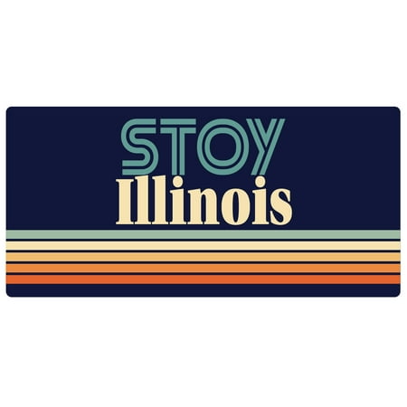Stoy Illinois 5 x 2.5-Inch Fridge Magnet Retro Design