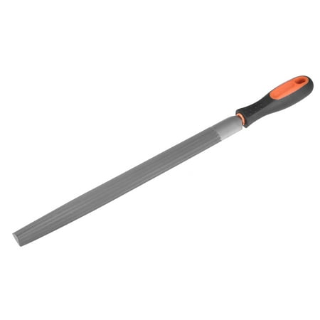 12-Inch Second Cut Grade High Carbon Hardened Steel Half Round File with Handle