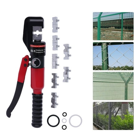 YIYIBYUS Hydraulic Hand Crimper Tool 6 Ton Crimping Force Wire Swaging Tool for Stainless Steel Cable Railing Fittings
YIYIBYUS Hydraulic Hand Crimper Tool 6 Ton Crimping Force Wire Swaging Tool for Stainless Steel Cable Railing Fittings