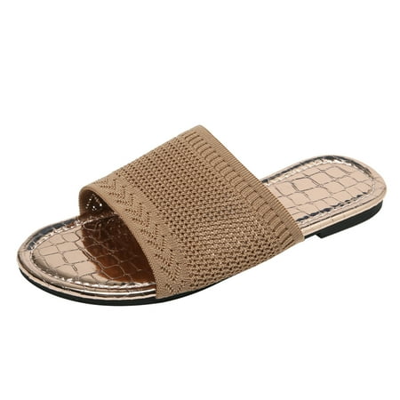 SEMIMAY Women Sandals Fashion Simple Solid Color Summer New Pattern Flat Comfortable Cloth Upper Large Size Slippers Khaki
SEMIMAY Women Sandals Fashion Simple Solid Color Summer New Pattern Flat Comfortable Cloth Upper Large Size Slippers Khaki