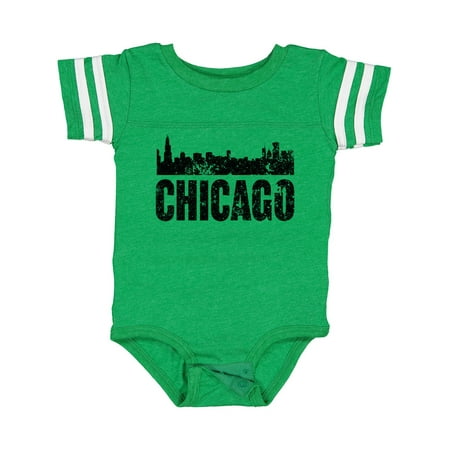 Inktastic Chicago Skyline Grunge Gift Baby Boy or Baby Girl Bodysuit