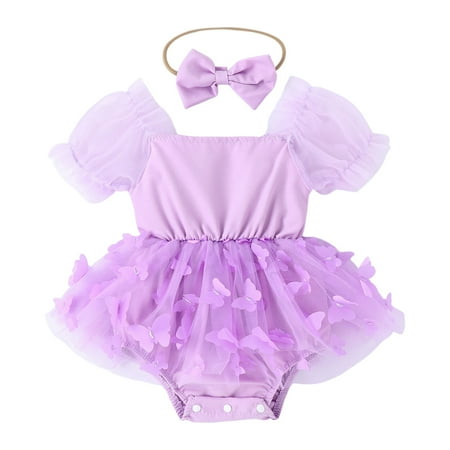 Toddler Baby Girls Climbing Clothes Short Sleeve Butterfly Tube Dress Romper Jumpsuit Bodysuits Clothes For 3-6 Months
Toddler Baby Girls Climbing Clothes Short Sleeve Butterfly Tube Dress Romper Jumpsuit Bodysuits Clothes For 3-6 Months