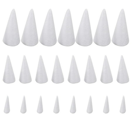 NUOLUX 24pcs Christmas DIY Cones Children Handmade Craft Cone Accessories