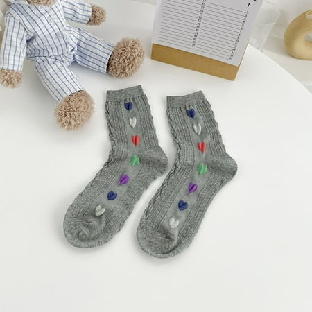 10 pair Women Autumn And Winter New Trend Heart Ware Cotton Beautiful Mid Calf Socks Color Random
10 pair Women Autumn And Winter New Trend Heart Ware Cotton Beautiful Mid Calf Socks Color Random