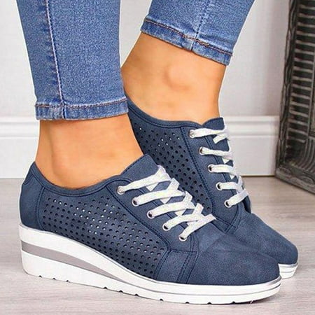 Medcursor Women Shoes Women s Shoes Hollow Breathable Increased Lace-up Mid-heel Casual Shoes
Medcursor Women Shoes Women s Shoes Hollow Breathable Increased Lace-up Mid-heel Casual Shoes
