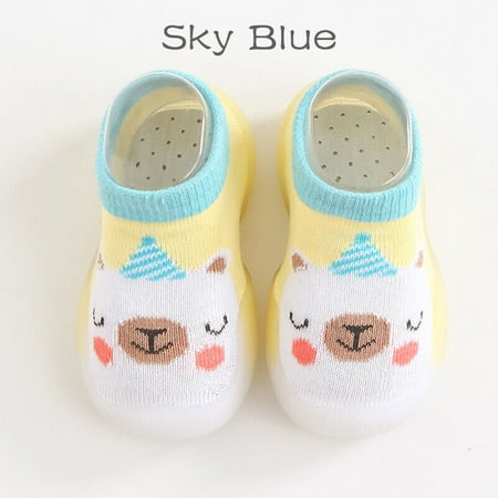 Kids Baby Girls Boys Toddler Anti-Slip Slippers Socks Cotton Shoes Winter Warm