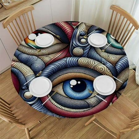 BCIIG Stylized Eyes Round Table Cover Stain Resistant Washable Indoor Outdoor Tablecloth Kitchen Dining Wedding Parties Picnic Camping 100% Polyester Fiber 54-58
BCIIG Stylized Eyes Round Table Cover Stain Resistant Washable Indoor Outdoor Tablecloth Kitchen Dining Wedding Parties Picnic Camping 100% Polyester Fiber 54-58