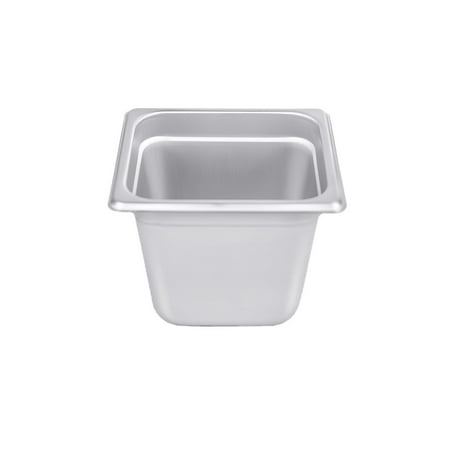 Steam Table Pan Anti-Jam Steam Table Pan 1/6 Size 23 Gauge 6-7/8 W X 6-3/8 L X 6 H Stainless Steel Silver 8 packs
Steam Table Pan Anti-Jam Steam Table Pan 1/6 Size 23 Gauge 6-7/8 W X 6-3/8 L X 6 H Stainless Steel Silver 8 packs