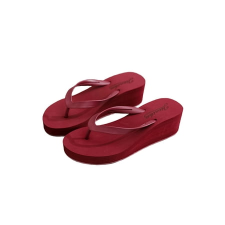 Zodanni Ladies Thong Sandals Beach Flip Flops Wedge Platform Sandal Party Casual Shoes Walking Fashion Summer Slides Red 6.5
Zodanni Ladies Thong Sandals Beach Flip Flops Wedge Platform Sandal Party Casual Shoes Walking Fashion Summer Slides Red 6.5
