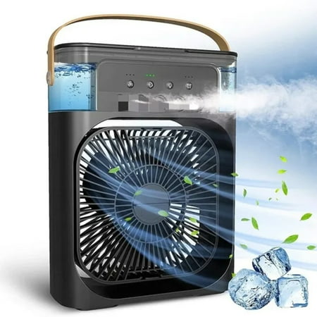 Cool Lightweight and Portable USB Mini Air Cooler with Spray Humidification for Home and Office Use - 5-hole Design Soft Light Desk Fan
Cool Lightweight and Portable USB Mini Air Cooler with Spray Humidification for Home and Office Use - 5-hole Design Soft Light Desk Fan