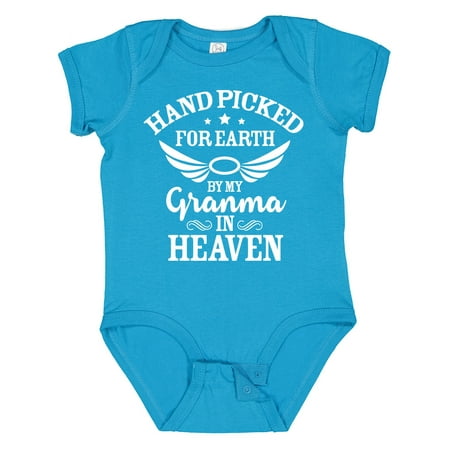 Inktastic Handpicked for Earth by My Granma in Heaven with Angel Wings Gift Baby Boy or Baby Girl Bodysuit
Inktastic Handpicked for Earth by My Granma in Heaven with Angel Wings Gift Baby Boy or Baby Girl Bodysuit