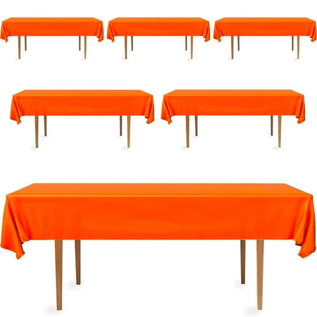 DecorRack 6 Pack Rectangular Tablecloths -BPA- Free Plastic 54 x 108 inch Orange (6 Pack)
DecorRack 6 Pack Rectangular Tablecloths -BPA- Free Plastic 54 x 108 inch Orange (6 Pack)