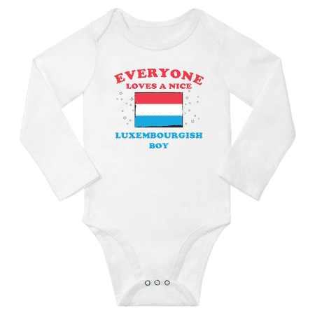 Everyone Loves a Nice Luxembourgish Boy Baby Long Slevve Bodysuit Romper (White 6-12 Months)
Everyone Loves a Nice Luxembourgish Boy Baby Long Slevve Bodysuit Romper (White 6-12 Months)