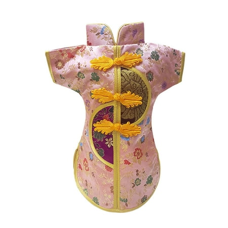 1 Pc Chinese Style Cheongsam Wine Bottle Cover China Silk Dress Wine Bottle Bag Champagne Bag for Hotel Bar Kitchen Table Decor (Random Color)
1 Pc Chinese Style Cheongsam Wine Bottle Cover China Silk Dress Wine Bottle Bag Champagne Bag for Hotel Bar Kitchen Table Decor (Random Color)