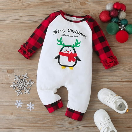 CHGBMOK Christmas Deals Toddler Baby Spring And Autumn Long Penguin Letters Print Christmas Romper Romper Kids Jumpsuit Clearance
CHGBMOK Christmas Deals Toddler Baby Spring And Autumn Long Penguin Letters Print Christmas Romper Romper Kids Jumpsuit Clearance