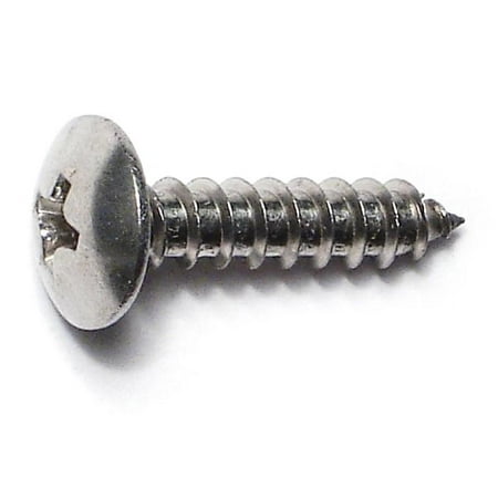 #8 x 3/4 18-8 Stainless Steel Phillips Truss Head Sheet Metal Screws