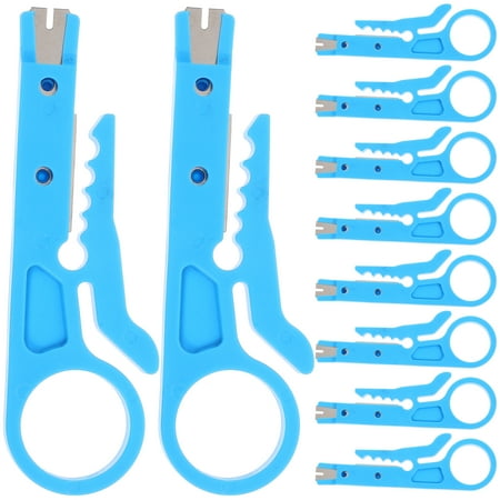 10pcs Mini Wire Strippers Network Wire Strippers Punch Down Cutters Cable Wire Strippers for /cat5/cat-6 Cable
10pcs Mini Wire Strippers Network Wire Strippers Punch Down Cutters Cable Wire Strippers for /cat5/cat-6 Cable