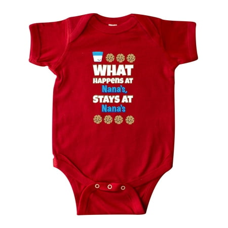 Inktastic What Happens at Nana s Gift Baby Boy or Baby Girl Bodysuit