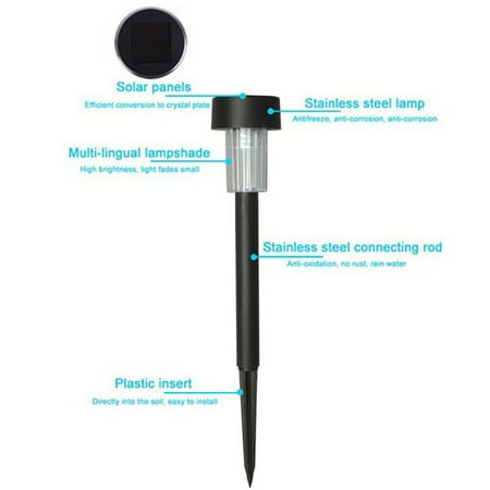 Solar Power Stainless Steel Lawn Lamp LED Bright Post Stake Light Garden Outdoor
Solar Power Stainless Steel Lawn Lamp LED Bright Post Stake Light Garden Outdoor