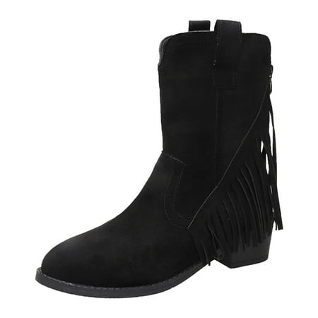 ZMHEGW Womens Boots Winter Ladies Solid Color Pointed Tassel Fringe Heel Large Size Western Vintage Mid Calf Leather Short Boots Ankle Boots Shoes
ZMHEGW Womens Boots Winter Ladies Solid Color Pointed Tassel Fringe Heel Large Size Western Vintage Mid Calf Leather Short Boots Ankle Boots Shoes
