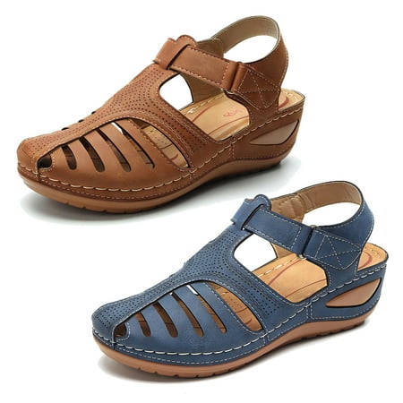 Closed-toe Sandals|Stylish Hollow Design Platform Women Wedge Sandal|Casual Summer Shoes with Buckle Ankle Strap for Women
Closed-toe Sandals|Stylish Hollow Design Platform Women Wedge Sandal|Casual Summer Shoes with Buckle Ankle Strap for Women