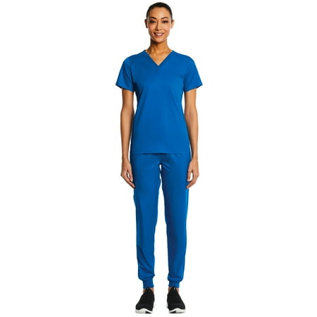 Maevn Eon Sport Chest Pocket V-neck Top & Full Elastic Logo Waistband Jogger Pant Scrub Set
Maevn Eon Sport Chest Pocket V-neck Top & Full Elastic Logo Waistband Jogger Pant Scrub Set