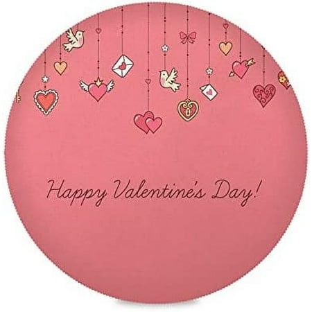 Hidove Valentine s Day Love Heart Round Placemasts Set of 6 Non-Slip Heat Resistant Place Mats Washable Kitchen Dining Table Mats 15.4 Inch
Hidove Valentine s Day Love Heart Round Placemasts Set of 6 Non-Slip Heat Resistant Place Mats Washable Kitchen Dining Table Mats 15.4 Inch