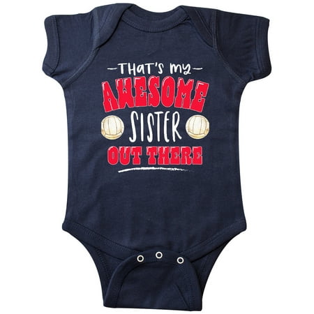 Inktastic That s My Awesome Sister Out There with Volleyball Gift Baby Boy or Baby Girl Bodysuit
Inktastic That s My Awesome Sister Out There with Volleyball Gift Baby Boy or Baby Girl Bodysuit