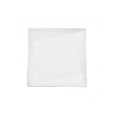 Crystal Square Dinner Plate 7-1/2 Sq. X 1 H Porcelain White 24 packs