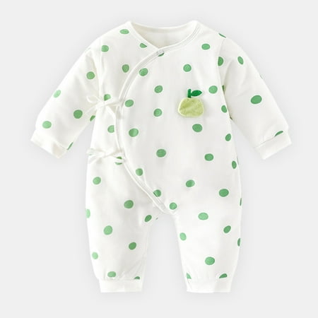 Newborn Clothes Have Bone Thick Cotton-padded Clothes For Autumn And Winter 0-6 Months Treasure Warm Pajamas Cotton Baby Jumpsuit green apple 66cm
Newborn Clothes Have Bone Thick Cotton-padded Clothes For Autumn And Winter 0-6 Months Treasure Warm Pajamas Cotton Baby Jumpsuit green apple 66cm