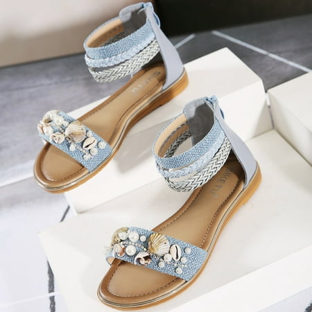 〖Yilirongyumm〗 Blue 40 Sandals Women Trade Beach Sandals Shoes Flat Loafers Shell Beaded Ethnic Ladies Wind Retro Women s Sandals
〖Yilirongyumm〗 Blue 40 Sandals Women Trade Beach Sandals Shoes Flat Loafers Shell Beaded Ethnic Ladies Wind Retro Women s Sandals