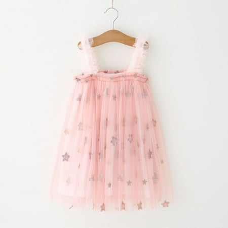 Hunpta Kids Girls Star Sequin Summer Sleeveless Beach Chic Layered Tulle Tutu Dress Princess Birthday Party Beach Dress 1-6Y
Hunpta Kids Girls Star Sequin Summer Sleeveless Beach Chic Layered Tulle Tutu Dress Princess Birthday Party Beach Dress 1-6Y