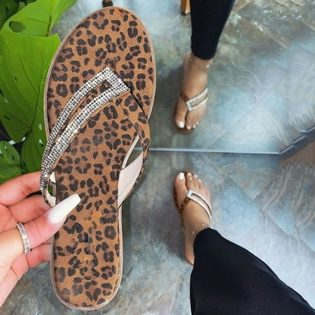 Women S Slippers Summer Women S Flip-Flops Open Toe Rhinestone Casual Beach Shoes Flats Slippers Shoes For Women Pu Brown 40
Women S Slippers Summer Women S Flip-Flops Open Toe Rhinestone Casual Beach Shoes Flats Slippers Shoes For Women Pu Brown 40