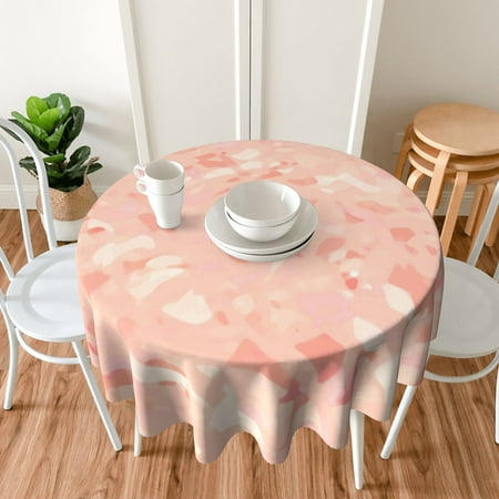 TEQUAN 60 Round Tablecloth Macarone Pink Sugar Texture Pattern Washable Polyester Table Cloth Waterproof Wrinkle Resistant Decorative Table Cover
TEQUAN 60 Round Tablecloth Macarone Pink Sugar Texture Pattern Washable Polyester Table Cloth Waterproof Wrinkle Resistant Decorative Table Cover