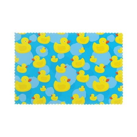 Home Rubber Duck Swimming Placemats Set Of 6 Washable Wipeable Place Mats Place Mats For Festival Parties Family Dinner (12 X 18inch)
Home Rubber Duck Swimming Placemats Set Of 6 Washable Wipeable Place Mats Place Mats For Festival Parties Family Dinner (12 X 18inch)