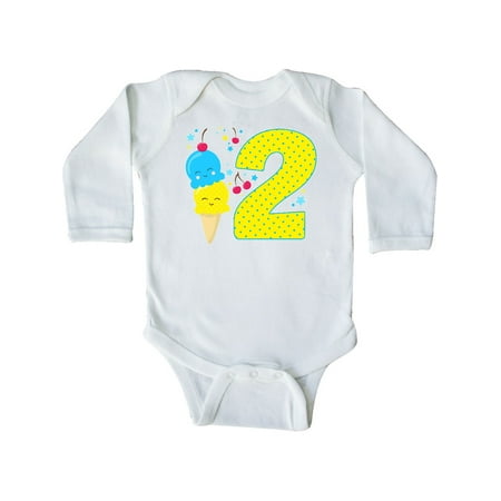 Inktastic Ice Cream second birthday blue Gift Baby Boy or Baby Girl Long Sleeve Bodysuit
Inktastic Ice Cream second birthday blue Gift Baby Boy or Baby Girl Long Sleeve Bodysuit