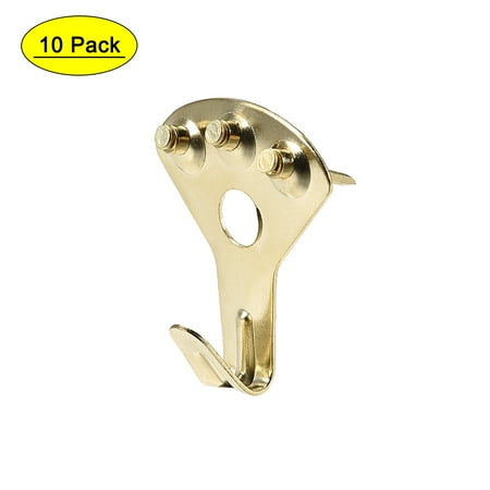 Uxcell 1.57 x1.34 w Nails Picture Hangers Photo Frame Hooks Kit Iron Cold Tone 10pcs
Uxcell 1.57 x1.34 w Nails Picture Hangers Photo Frame Hooks Kit Iron Cold Tone 10pcs
