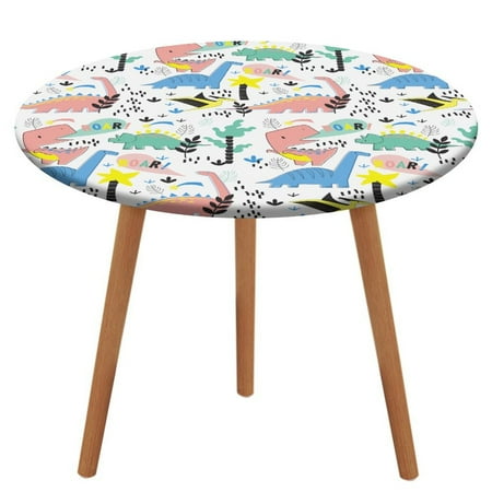 Bybiment Round Fitted Tablecloth with Elastic Edge Dino Pattern Cartoon Design Decorative Tablecloth Table Cover 47 Inch
Bybiment Round Fitted Tablecloth with Elastic Edge Dino Pattern Cartoon Design Decorative Tablecloth Table Cover 47 Inch