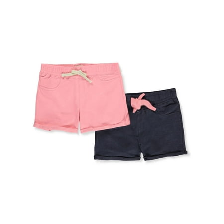 Cookie s Girls 2-Pack Pull-On French Terry Shorts - pink/multi 4t (Toddler)