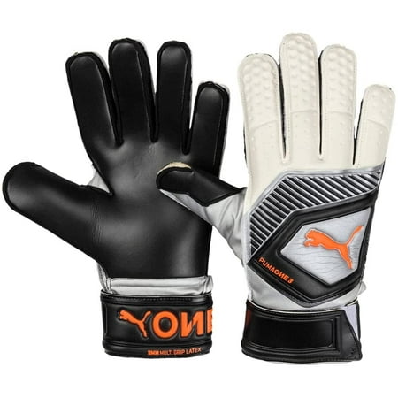 PUMA ONE Protect 3 8 Puma Black-Silver-Puma White-Shocking Orange