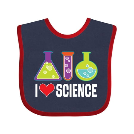 Inktastic I Love Science Chemistry Teacher Gift Baby Boy or Baby Girl Bib