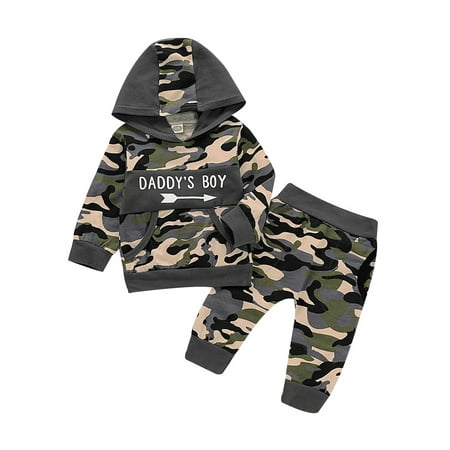 LAPAKIDS Newborn Baby Boys Clothes Camo Printed Hooded Shirt Tops + Long Pants Outfits Set 0-6 Months
LAPAKIDS Newborn Baby Boys Clothes Camo Printed Hooded Shirt Tops + Long Pants Outfits Set 0-6 Months